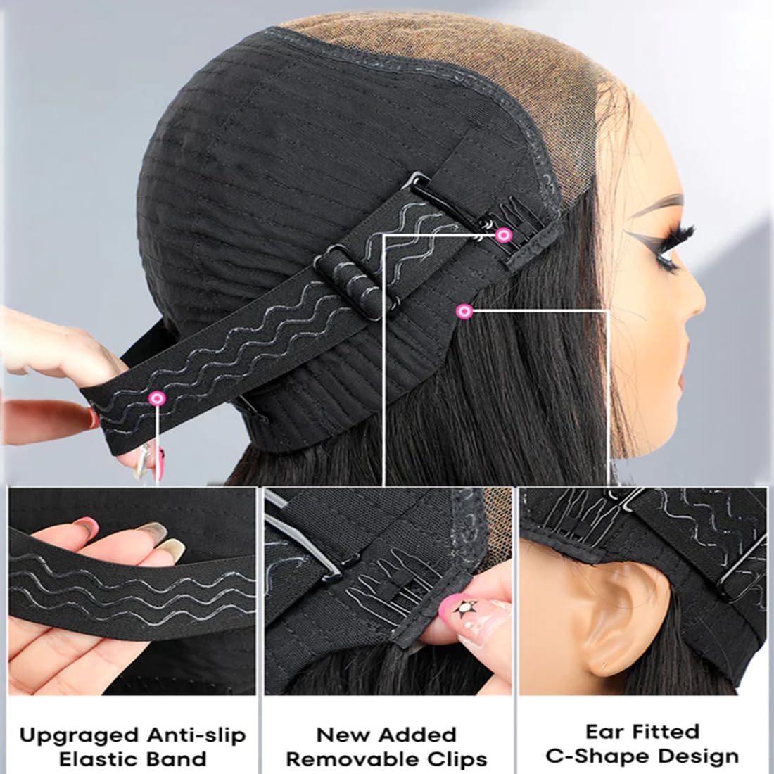 ISEE Hair M Cap 9x6 Bob Wig Human Hair Glueless Bob Wigs Pre Plucked Pre Cut HD Lace Front Glueless Wigs Human Hair 180% Density Short Straight Bob Wigs for Black Women 12 inch