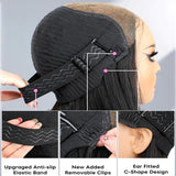 ISEE Hair M Cap 9x6 Bob Wig Human Hair Glueless Bob Wigs Pre Plucked Pre Cut HD Lace Front Glueless Wigs Human Hair 180% Density Short Straight Bob Wigs for Black Women 12 inch