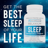2 Pack Relaxium Sleep Aid for Adults, Melatonin 5mg with Magnesium Glycinate, Sleep-Promoting Valerest & Ashwagandha, Non-Habit Forming Sleep Supplement, 120 Capsules, 60-Day Supply