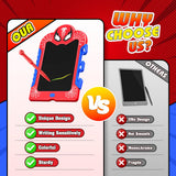 LCD Writing Tablet for Kids: Spidolapse 2 PCS Doodle Board & Drawing Pad Christmas Birthday Gift for 3 4 5 6 7 8 Year Old Boys Girls Toddler Travel Toys Stocking Stuffers for Grandkids Age 4-6