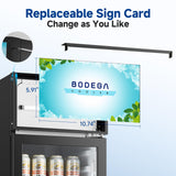 BODEGACOOLER Commercial Refrigerators, Drink Fridge with Glass Door, Tall Beverage Cooler, Single Door Display Refrigerator, for Beer, Soda, 6.34 Cu.ft Capacity