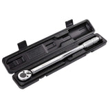 Amazon Basics 1/2-inch Drive Click Torque Wrench, 20-150 foot-lb, 27.1-203.5 Nm, Sturdy Construction with Storage Case