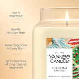 Yankee Candle Christmas Cookie Scented Candle, 22oz Large Jar with up to 150 Hour Burn Time, Giftable, Holidays