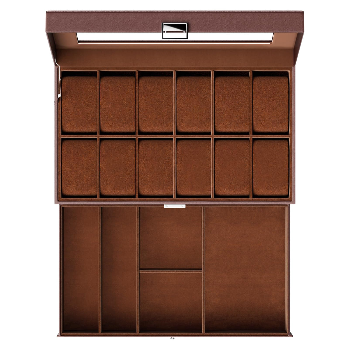 ProCase Watch Box, 12 Slot Watch Case for Men with Drawer, Espresso