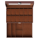 ProCase Watch Box, 12 Slot Watch Case for Men with Drawer, Espresso