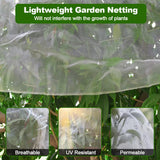 Garden Netting, 15x15Ft Plant Covers Ultra Fine Mesh Netting Pest Barrier Protection Bird Mosquito Net Plants Cover for Vegetables Fruits Flowers Crops Garden