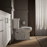 KOHLER 20111-0 Brevia, Slow Close Toilet Seat, Round Toilet Seat, Grip-Tight Bumpers Quick-Attach Hardware, White