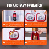 VEVOR Slushie Machine for Home, 32oz Tank Home-use Margarita Machine, Smoothie Frozen Drink Maker with Food-grade Materials, Slushy Machine for Home DIY, Kids' Parties, Red