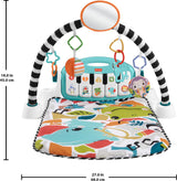 Fisher-Price Glow and Grow Kick & Play Piano Gym, Blue