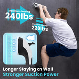 TAILI Shower Grab Bar Glow in The Dark, 2 Pack 12.2 in Grab Bars for Bathtubs and Showers, Shower Handle Shower Rail for Seniors and Elderly,Bathroom Safety Grip Removable No Drilling Waterproof Black