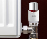 iLAN TRV Thermostatic Radiator Valve, Replacement Head Only, Chrome & White