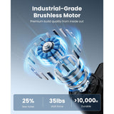 BOB AND BRAD M7 Plus Mini Massage Gun with Heat, Pocket-Sized Heated Deep Tissue Massager, Portable Percussion Muscle Travel Massager Gun, Ultra Light Small & Quiet Massage Gun, FSA and HSA Eligible