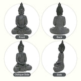 LuxenHome Large Buddha Statue, 22" Meditating Buddhas Garden Statue