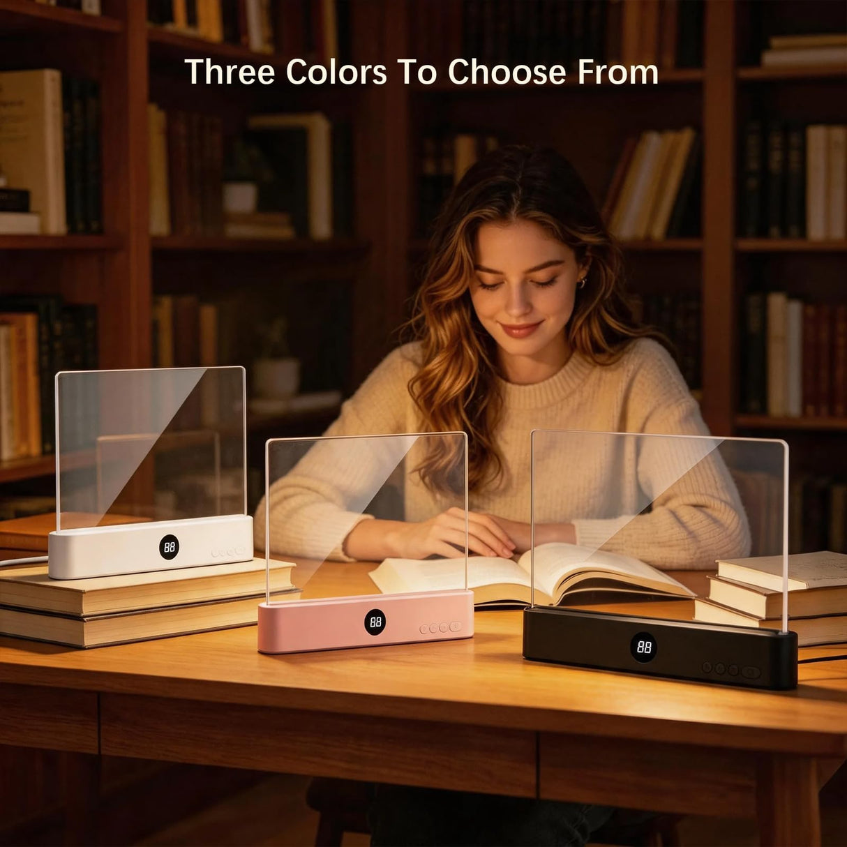 Choudao Tech LED Book Light and Night Light 2 in 1, 3 Color Temperatures & Stepless Dimming, USB Rechargeable Reading Light with Timer for Night Reading (White)