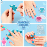 Hohosunlar Kids Makeup Set for Girls Toys, 34Pcs Washable Princess Frozen Make Up Kit w/ Dress Up Accessories, Christmas Birthday Princess Gifts Toys for Girls Kids Toddlers Age 3 4 5 6 7 8 9 10 11 12