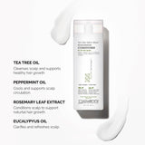 GIOVANNI Tea Tree Triple Treat Invigorating Conditioner - Cooling Peppermint, Eucalyptus, Rosemary, Helps Dry Flaking Scalp, Paraben Free, Helps to Moisturize, Smooth & Detangle - 128 oz