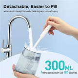 COSLUS Water Dental Flosser Pick for Teeth: 4 Modes Cordless Portable 300ML Larger Tank Water Teeth Cleaner IPX7 Waterproof Flossing Cleaning Picks for Home Travel White C30(FC5360)