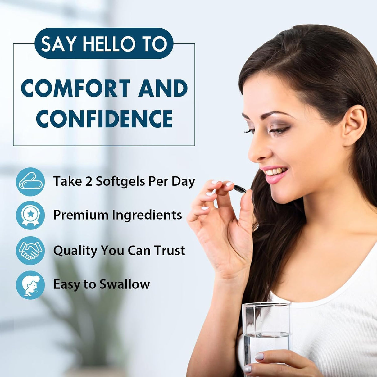 Ulmubra Liposomal Palmitoylethanolamide 1300 MG Plus Luteolin 100 MG, Superior Absorption, Micronized Pea Supplement for Discomfort Management, 60 Softgels