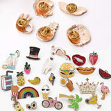 EuTengHao 25 Pieces Cute Enamel Lapel Pin Set Cartoon Brooch Pin Badges Brooch Pins for Clothing Bags Jackets Accessories Supplies DIY Crafts