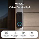 WYZE Video DOORBELL V2 Security Camera - Black
