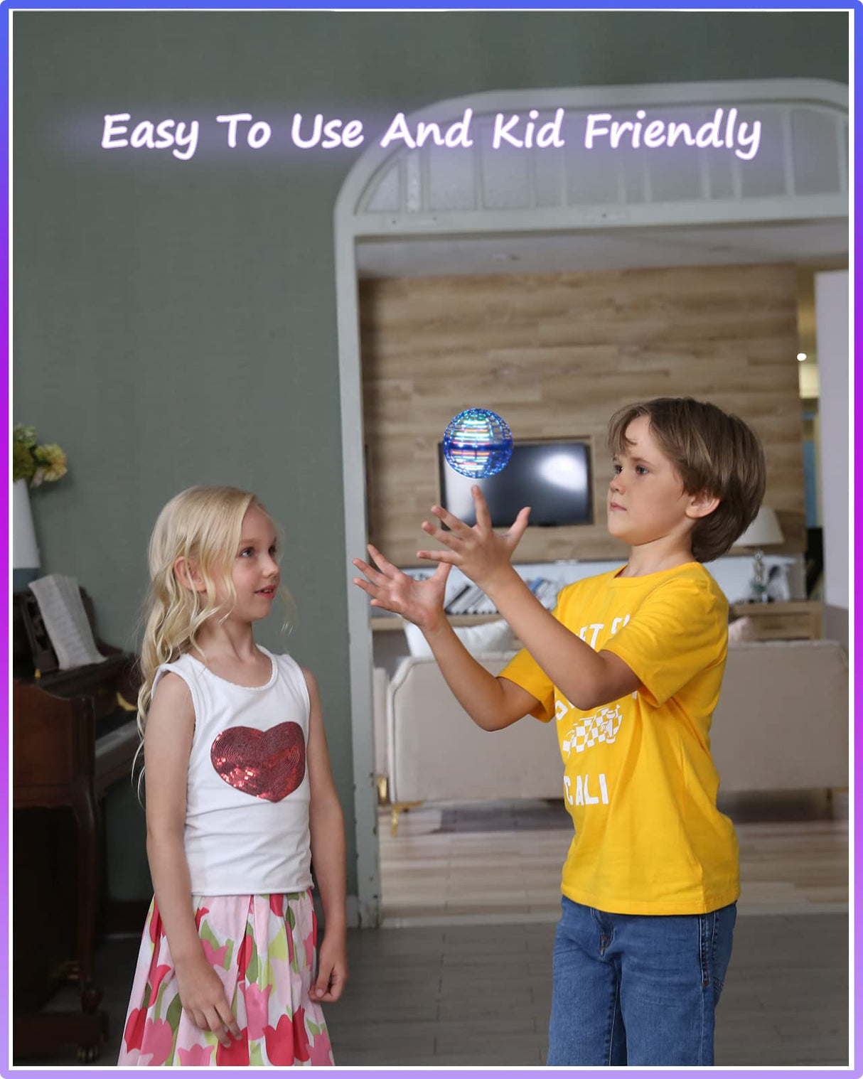 Cosmic Fly Ball 2025 Flying Orb Ball with Lights,UFO Hand Operated Mini Drone for Kid,Galactic Fidget Spinner Boomerang Hover Balls,Christmas Birthday Gifts Toy for 6 7 8 9 10+ Year Old Boy Girl Teens