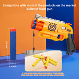 2 Pack Blaster Guns Boys Toy for 3+ Year Old Kids, 80 Soft Foam Darts Bullets, 2 Targets & 2 Wrist Strap, Gun Toys Gifts for Ages 8-12,Christmas Stocking Stuffers Party Supplies for Toddler Orange