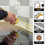 Everbuild EVBTIMBOAK Timber and Laminate Sealant Oak C3, Set of 1