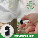 Evoio Bird Netting for Garden Blueberry Bushes Fruit Tree Netting Cover Plant Protection Mesh Bags with Drawstring, 4 Pack 4.6 x 5.9 ft Shrubs Bush Tomato Strawberry Berry Barrier Protectors Net