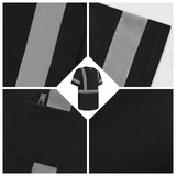 Uno Mejor Work Shirts for Men ConstrUCRtion Class 3 High Visibility Shirts, Hi Vis Reflective Safety T-Shirts for Men Women, Short Sleeve Work Shirts, Durable to Use, UCR-Black XL,3PACK