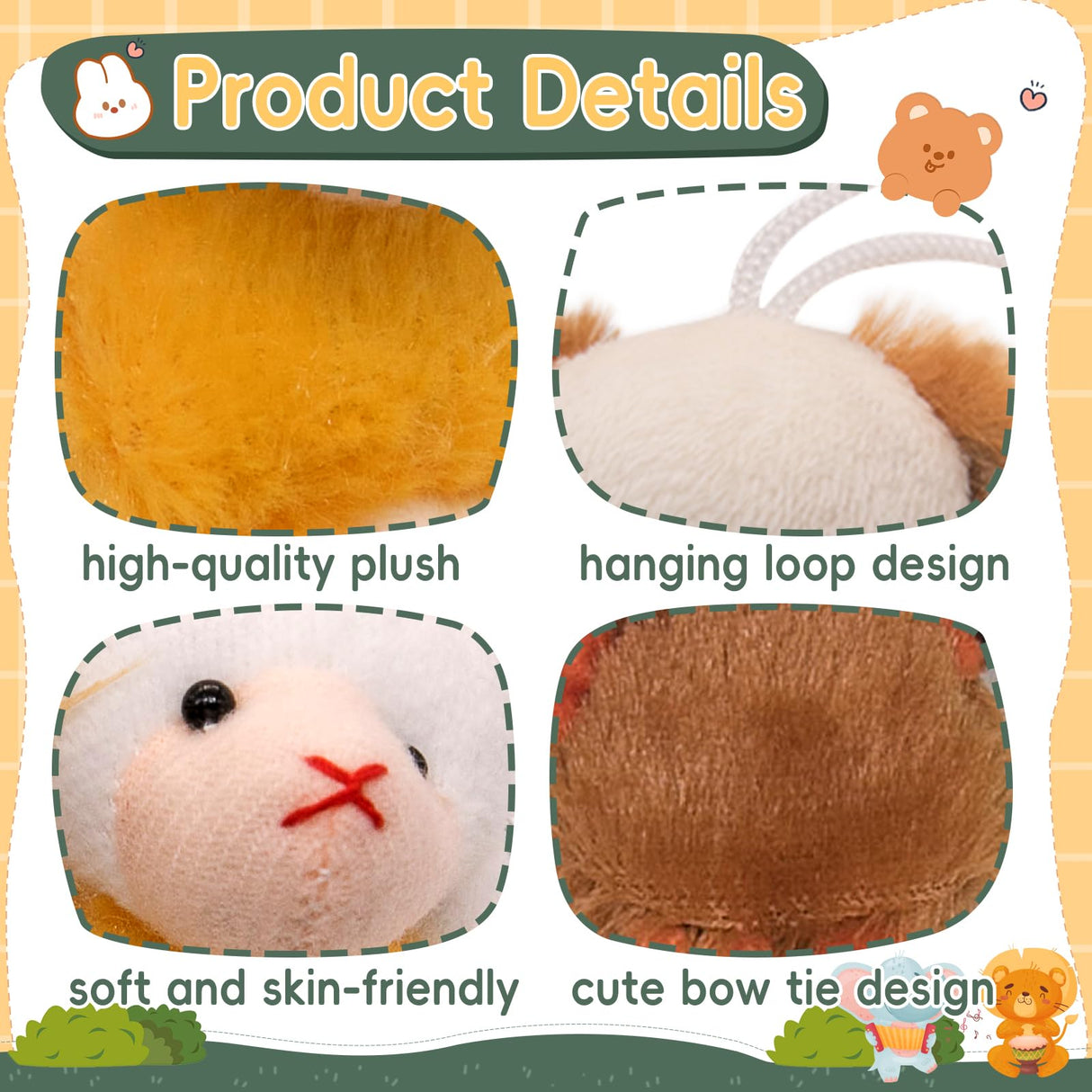 JoyRapt 24 Pack Small Stuffed Animals Bulk Gifts for Kids (2.3/2"-2.5/3.5" Each), Party Favors Toys for Girls, Easter Basket Stuffers Christmas Stocking Plushies (24PCS)
