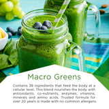 MacroLife Naturals Macro Greens Powder 38 Superfood Probiotic Antioxidant Enzyme & Herbal Supplement Immunity Energy Cleanse - Non-GMO Vegan Gluten-Free Dairy-Free - 30oz (90 Servings)