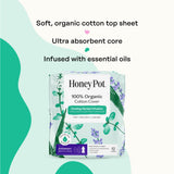 The Honey Pot Company - 48 ct - Herbal Pads for Women - Overnight w/Wings - Infused w/Essential Oils for Cooling Effect & Organic Cotton Cover - Feminine Care - FSA & HSA Eligible