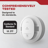 Kidde Smoke Detector, Hardwired with 10-Year Battery Backup, Voice Alerts, Interconnectable, LED Status Lights, 85 dB Alarm, 5-inches, 20SA10-V, 1 Pack