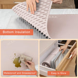 FYY Warming Mat for Food with Heat Resistant Pad, Prevent Countertop Cracks, Keep Meal Warm, Rapid and Full Surface Heating, 6 Temp Settings, 6H Timer, Upgraded Rollable Portable Food Warmer Mat Pink