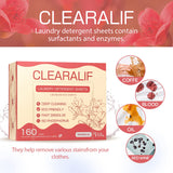 CLEARALIF Laundry Detergent Sheets Up to 160 Loads, Magnolia - Great For Travel,Apartments, Dorms,Laundry Detergent Strips Eco Friendly & Hypoallergenic - 3 PACK