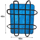 Positioning Bed Pad with Handles 48" X 40" Incontinence Mattress Bedding Protector Liner Underpad Straps for Easy Lift & Transfer Reusable Washable Hospital Quality