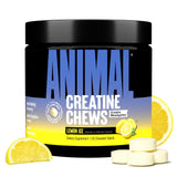 Animal Creatine Chews Tablets - Enhanced Creatine Monohydrate with AstraGin to Improve Absorption, Sea Salt for Added Pumps, Delicious and Convenient Chewable Tablets - Lemon Ice