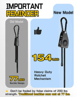 8 Pcs 80 Inch Adjustable Carabiner Bungee Cords with Hooks, Easy to Adjust from 7" to 80", Black Bungee Straps with UV-Resistance & Superior Elasticity for Cargo, Bike, Luggage, Carts, Truck, etc