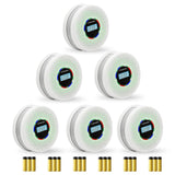 Yfwsrecinoe 6 Pack Upgraded Combination Smoke and Carbon Monoxide Alarm Detector, Dual Sensor Smoke Alarm&Carbon Monoxide Detector (Includes Battery)