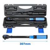 INGJER UPGRADE 3/8" Drive Click Torque Wrench,5-50Ft.Lb,Dual-Direction Adjustable 72 Tooth Click Torque Wrench for Bike, Motorcycle,Professionals & DIYers,Blue