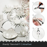 SNAIL GARDEN 202PCS Crystal Suncatcher Kit with 3D Wind Spinners,DIY Suncatcher Kits for Adults,Rainbow Window Prism Hanging Crystals,Colorful Ornament Pendant Window Charms for Garden,Car,Bedroom