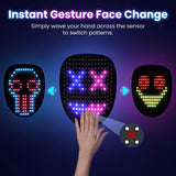 MEGOO Led Light up Mask with Gesture Sensing, Halloween Gifts for Kids