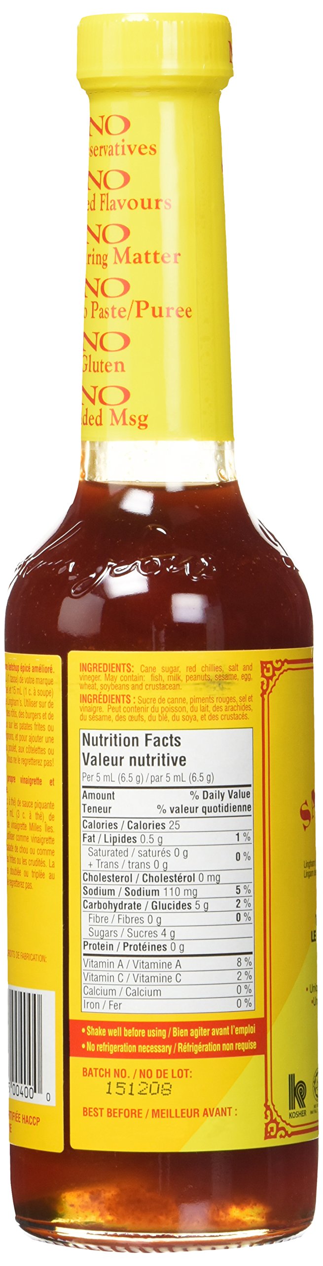 Lingham's HOT SAUCE ORIGINAL, 12.6 Ounce