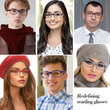 NORPERWIS Reading Glasses 6 Pairs Quality Readers Spring Hinge Glasses for Reading for Men and Women (6 Pack Mix Color -3, 2.00)