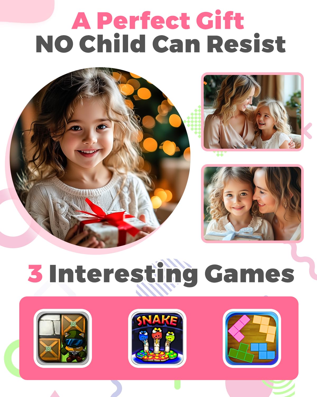 YTETCN Instant Print Camera for Kids 3-12 Years - Kids Camera with 32G SD Card & 3 Rolls Paper, 48MP Photo & 1080P Video, Christmas Birthday Gifts for Toddler Girls Boys