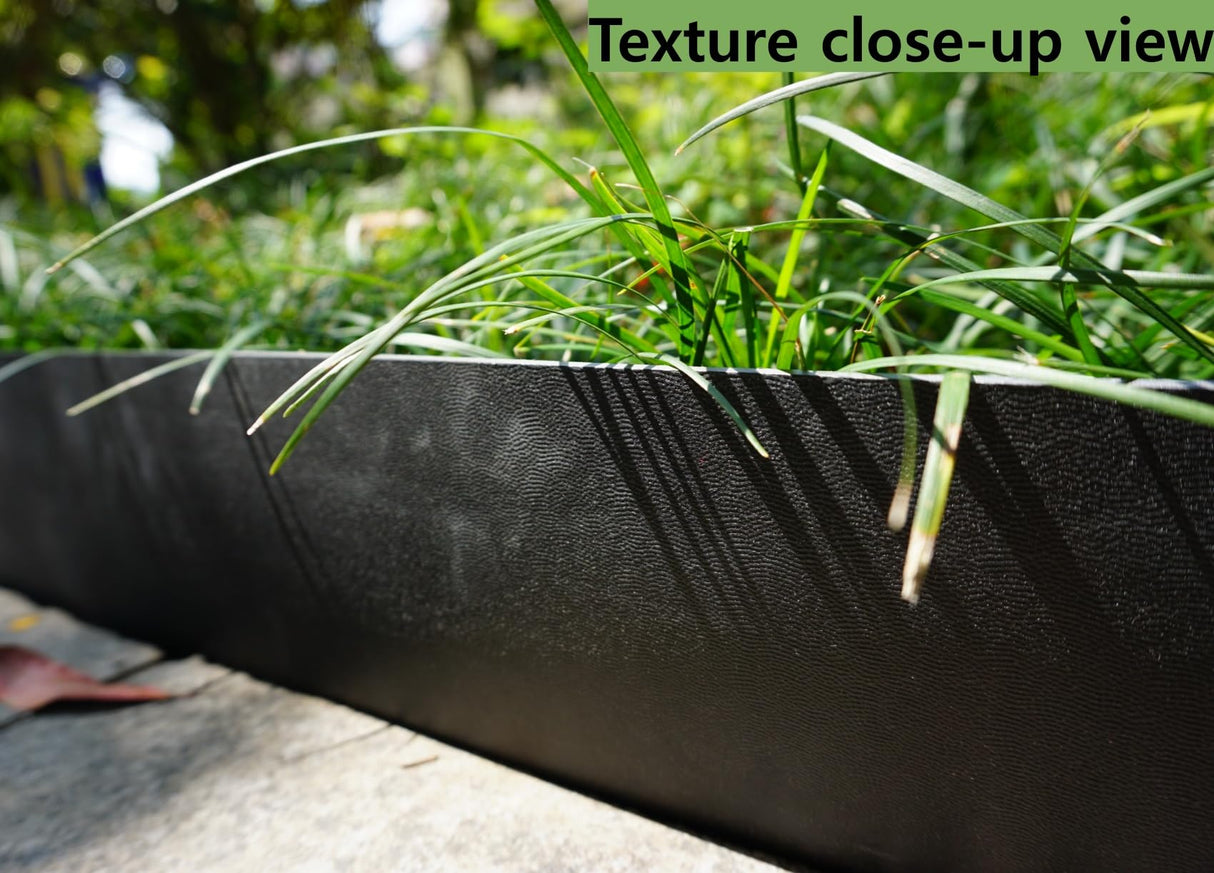 Anleolife 60ft Flexible Plastic Landscape Edging Coil with 18 Stakes