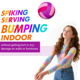 AceVernine Soft Indoor Volleyballs for Practicing Inside House and Yard, Safe and Silent Volleyball for Girls Kids Youth Beginners Training Birthday Christmas Easter Gifts