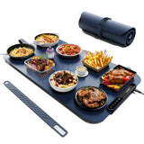 Voriah Warming Mat for Food,27.5x15.7'' Large Electric Warming Tray,7 Temp Levels,99H Continuous Heat,℉/℃ Switch,Patented Heating Design,Versatile Food Warmer for Buffet,Parties,Family Meals,Daily Use