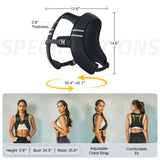 ZELUS Weighted Vest, Z-Fit Weighted Vest for Women and Men, 15 lb Weight Vest with Reflective Stripes & Adjustable Straps, Ultra Thin Weight Vest for Home Gym Strength Training Weight Loss Workout