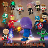 DLOCVN Mini Superhero Toys, 26PCS Minifigures Small Action Figures Superhero Party Birthday Decorations for Kids’ Christmas Stocking, Easter Eggs Cake Toppers Collectibles